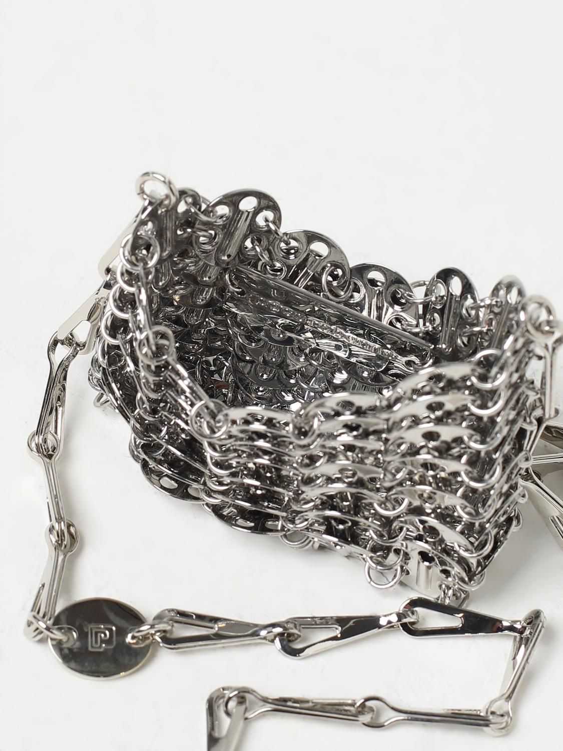 RABANNE BORSA MINI: Borsa 1969 Rabanne in maglia metallica, Argento - Img 4