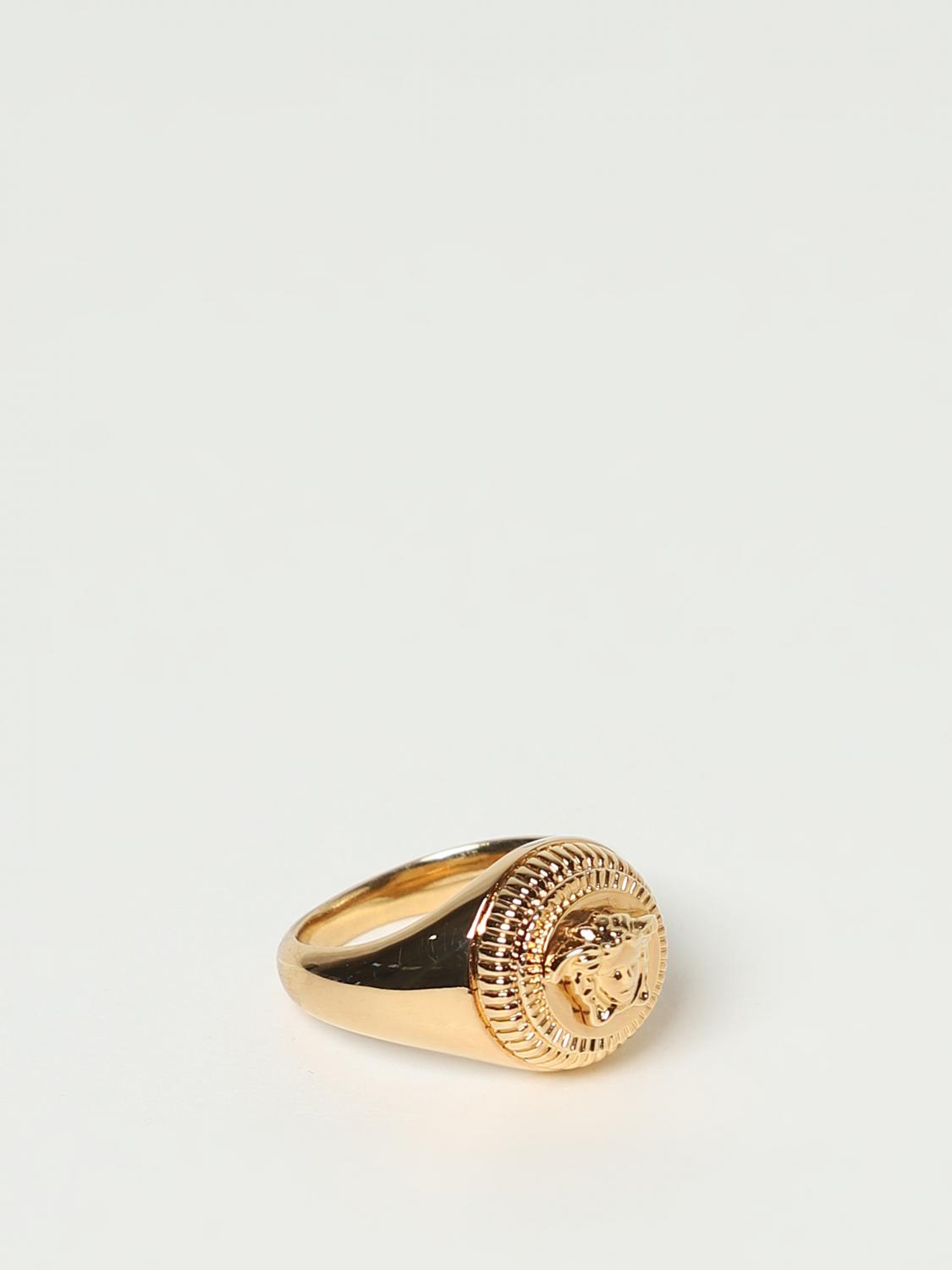 Versace Medusa ring in metal - Gold | 10092481A00620 | GIGLIO.COM