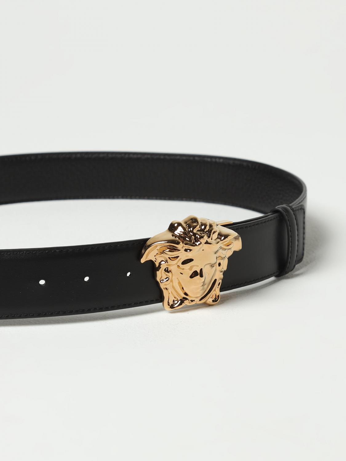 Versace La Medusa reversible leather belt - Black | DCU67051A07741