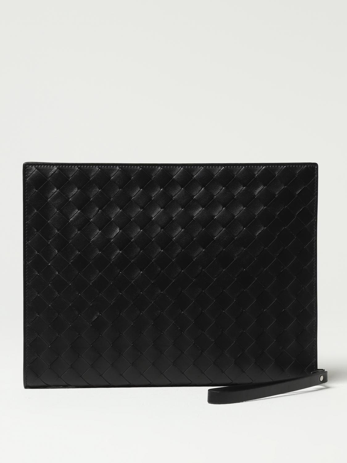 BOTTEGA VENETA FOLDERS: Bottega Veneta intreccio leather document holder, Black - Img 1