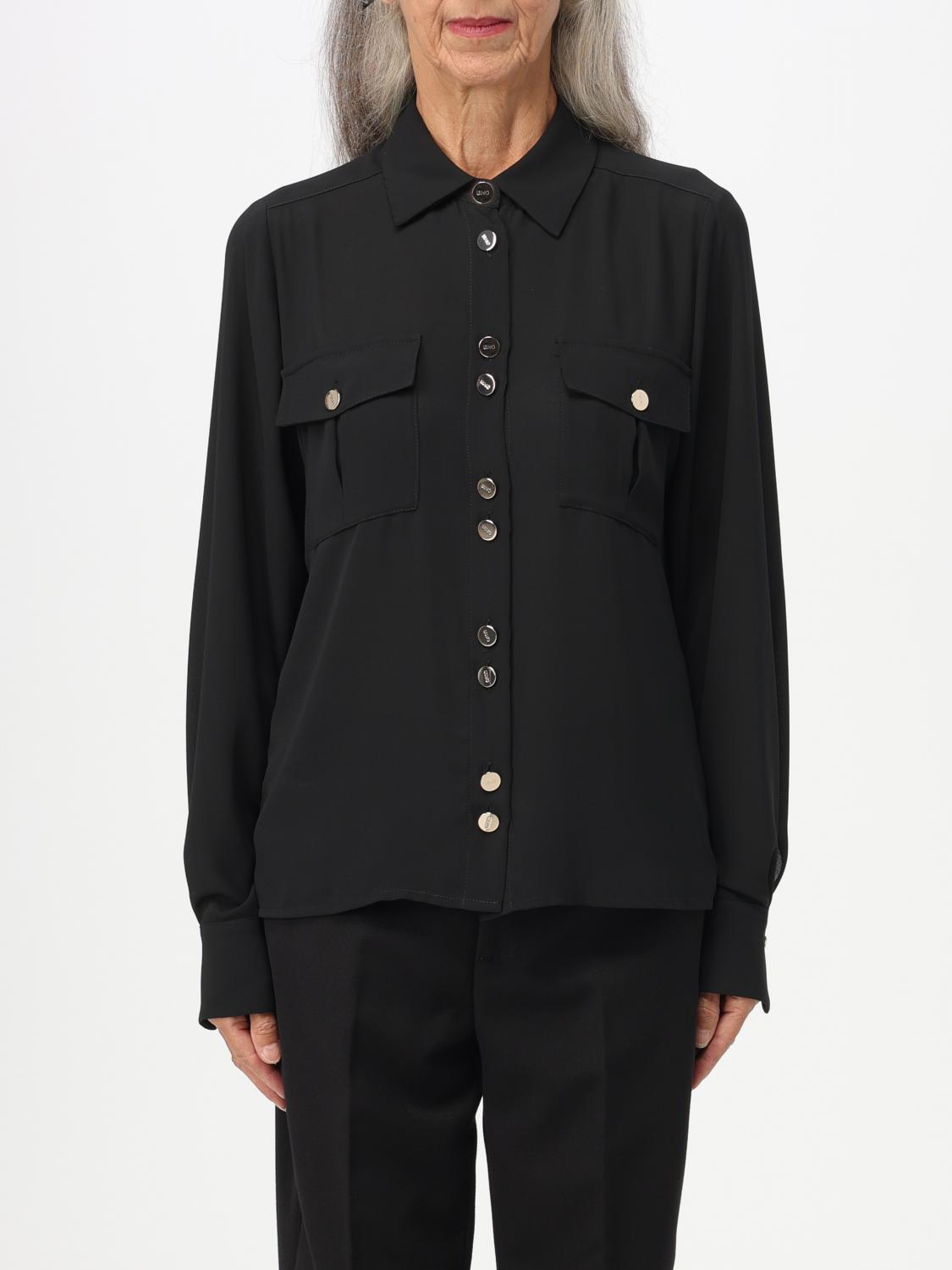 LIU JO CAMICIA: Camicia Liu Jo ecosostenibile, Nero - Img 1