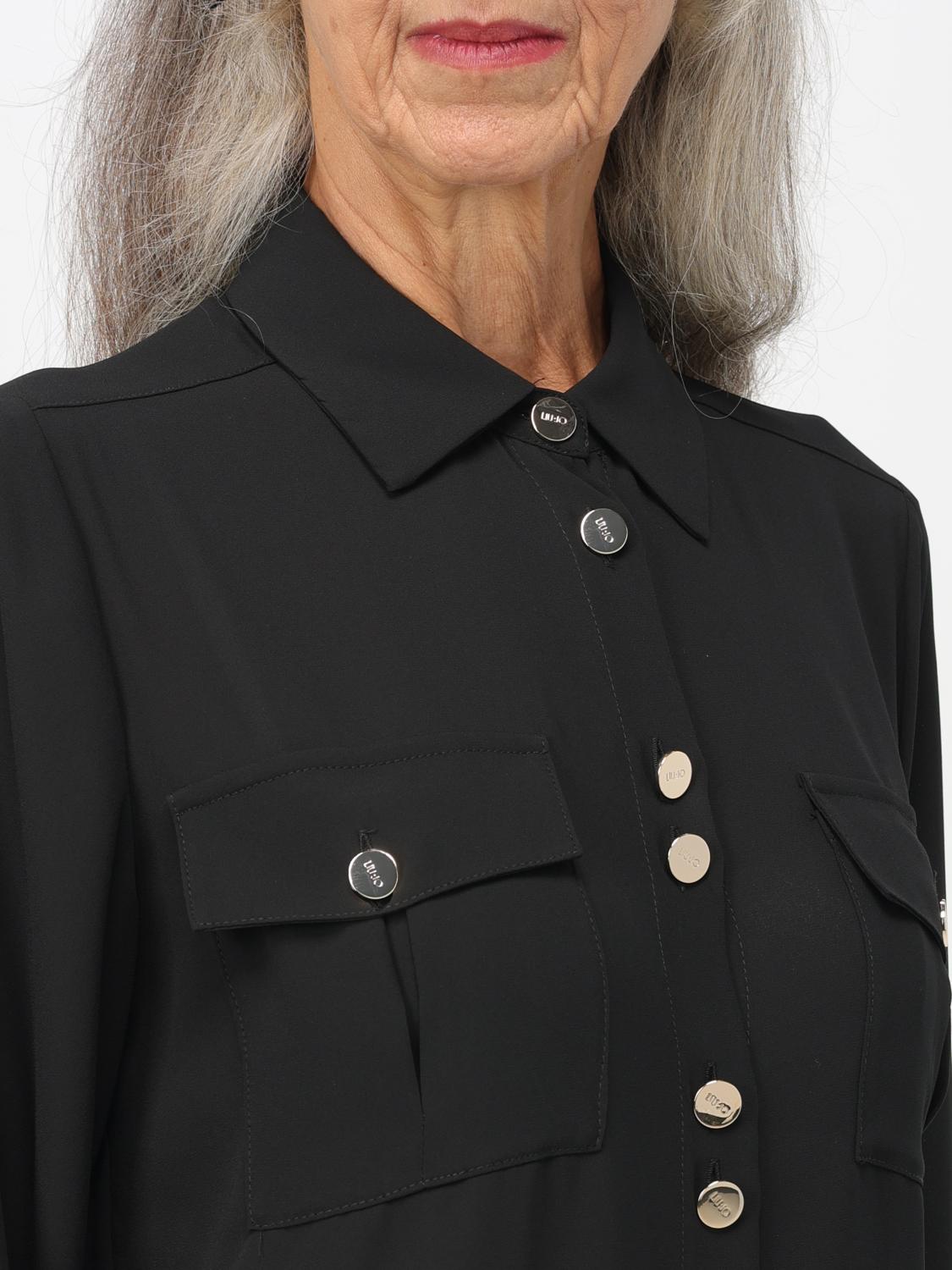 LIU JO CAMICIA: Camicia Liu Jo ecosostenibile, Nero - Img 3