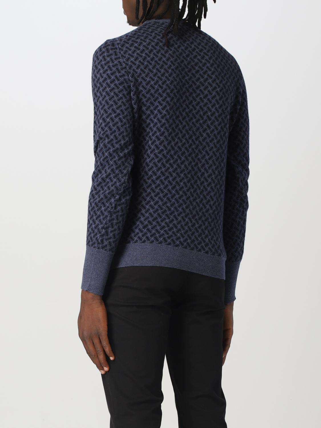 DRUMOHR SWEATER: Drumohr sweater in jacquard cashmere, Blue - Img 2