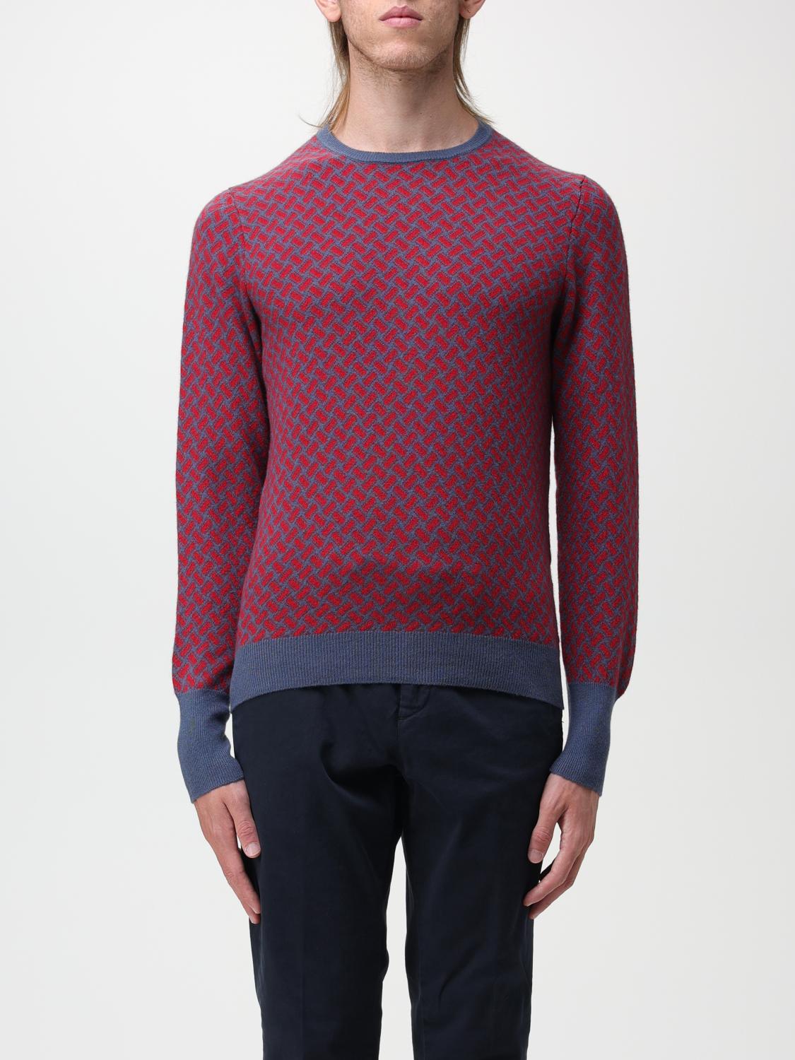 DRUMOHR SWEATER: Drumohr sweater in jacquard cashmere, Red - Img 1