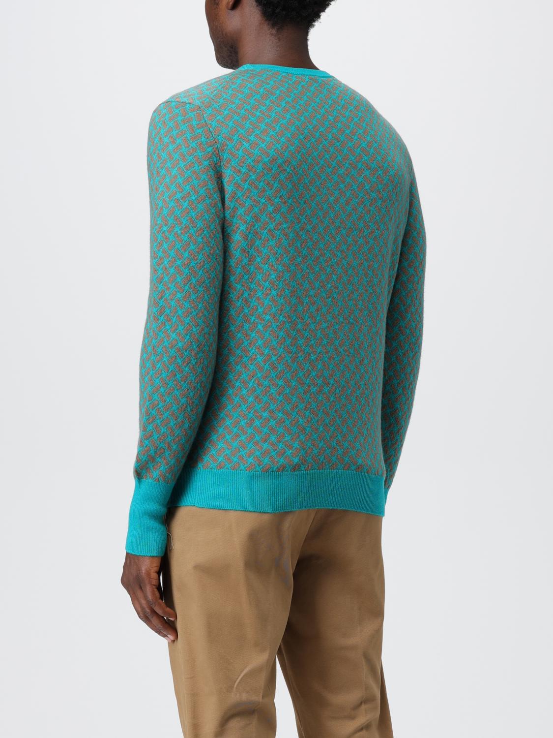 DRUMOHR SWEATER: Drumohr sweater in jacquard cashmere, Camel - Img 2