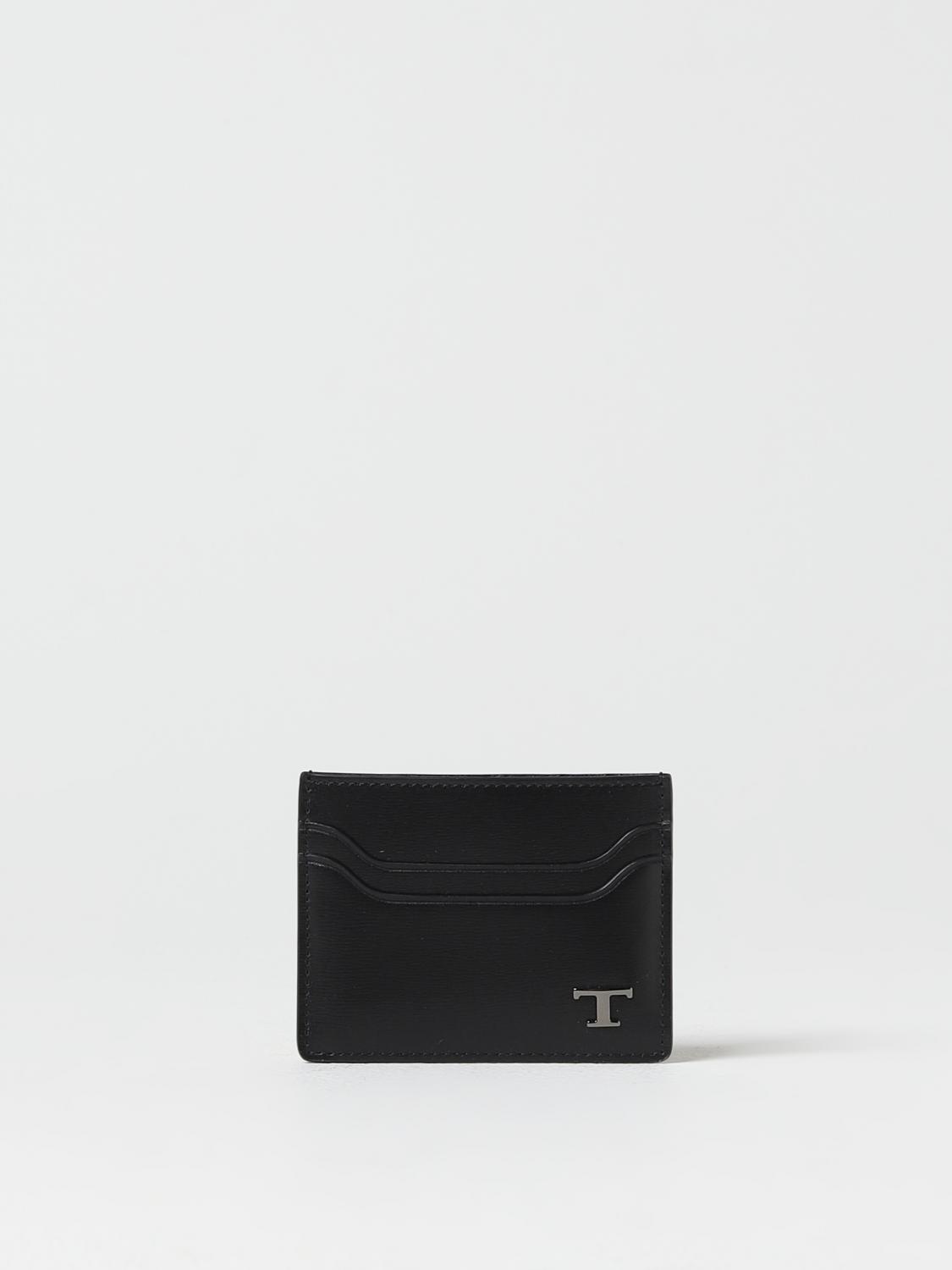TOD'S WALLET: Tod's credit card holder in leather, Black - Img 1