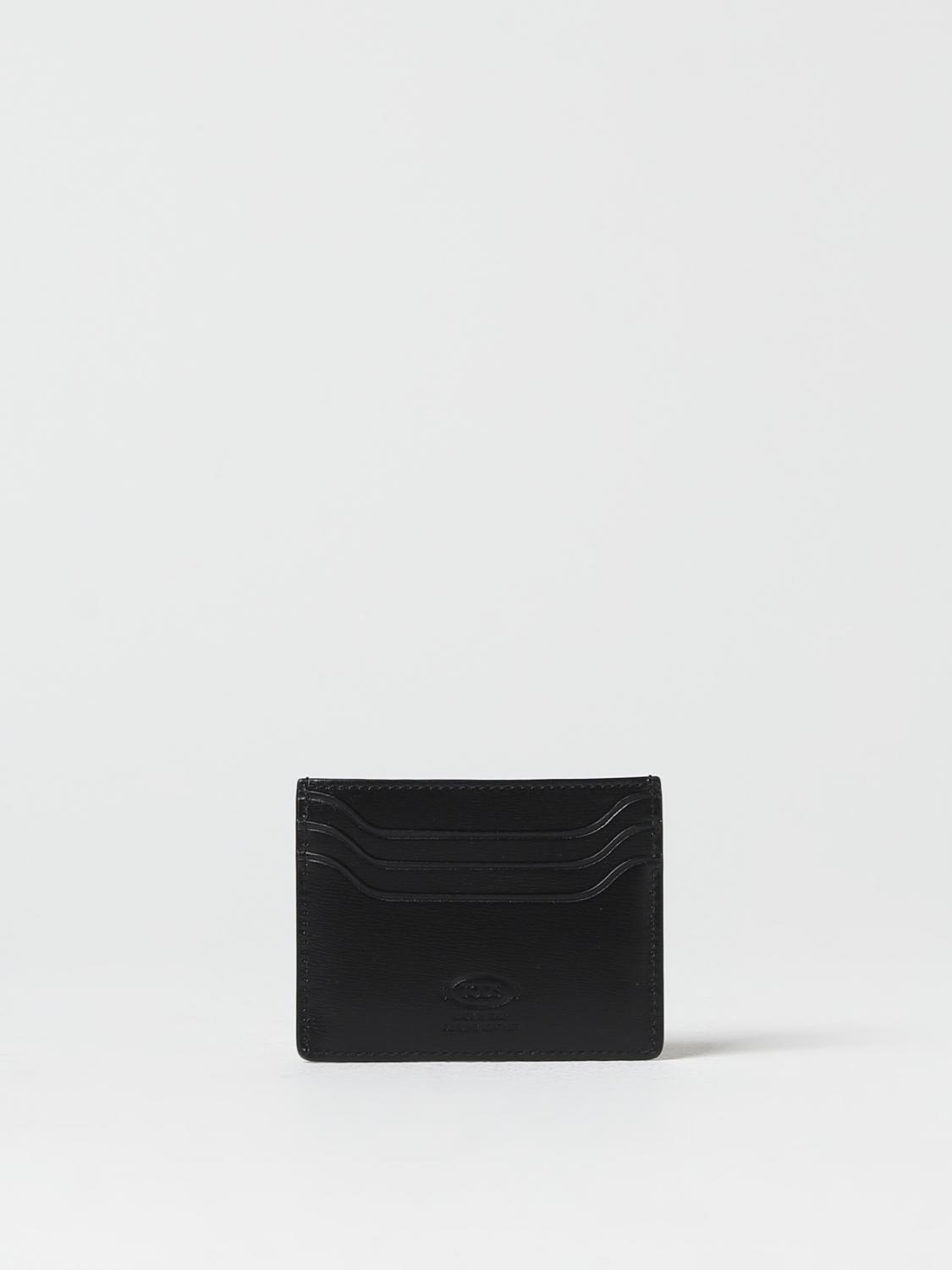 TOD'S WALLET: Tod's credit card holder in leather, Black - Img 2