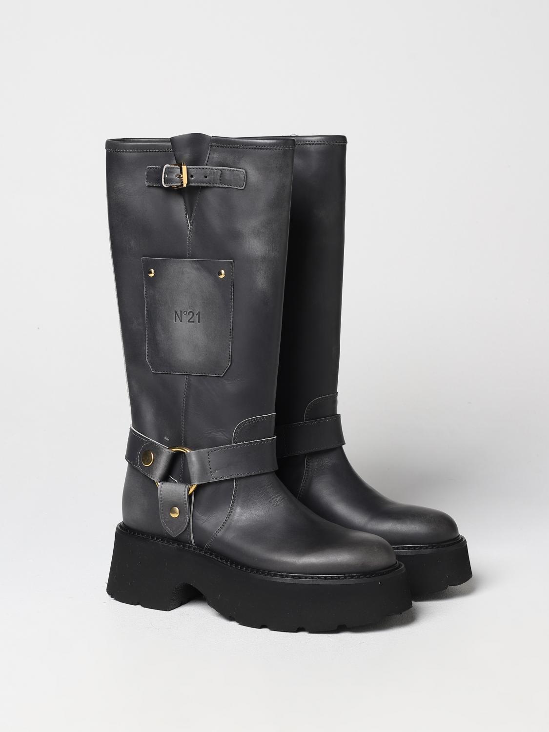 N° 21 STIEFEL: Stiefel damen N° 21, Grau - Img 2