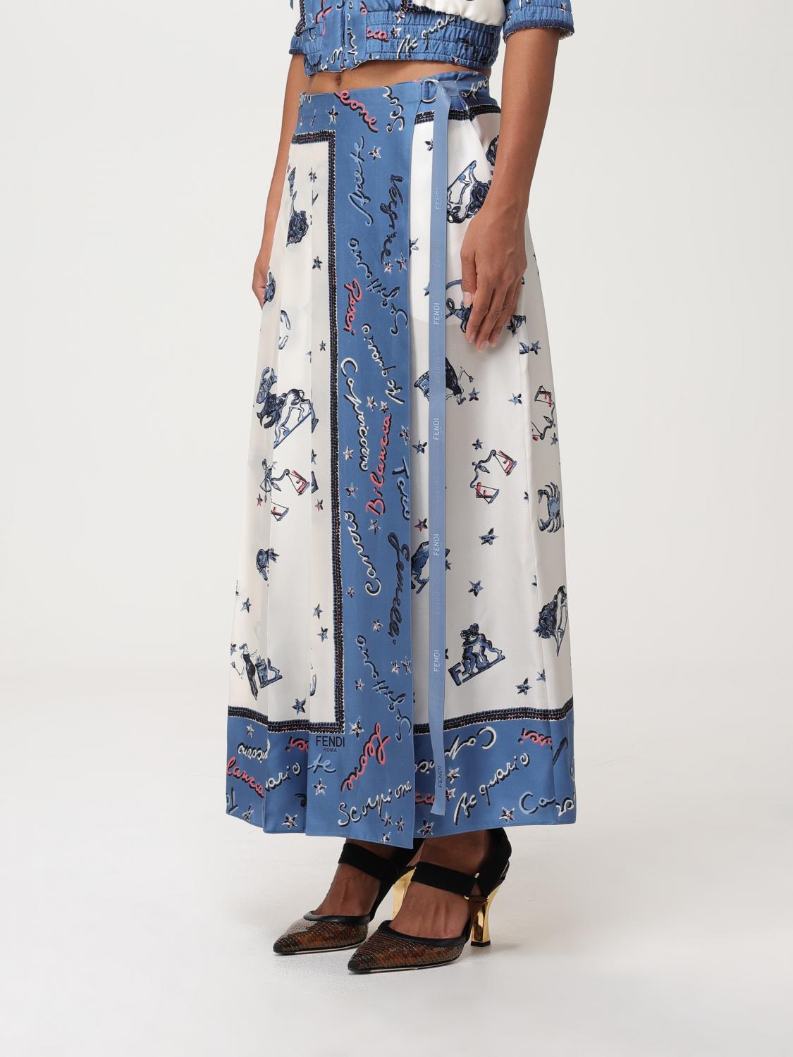 Fendi ズッカ柄　スカート FENDI(フェンディ) ズッカ柄スカート ブラウン サイズ 44｜【公式