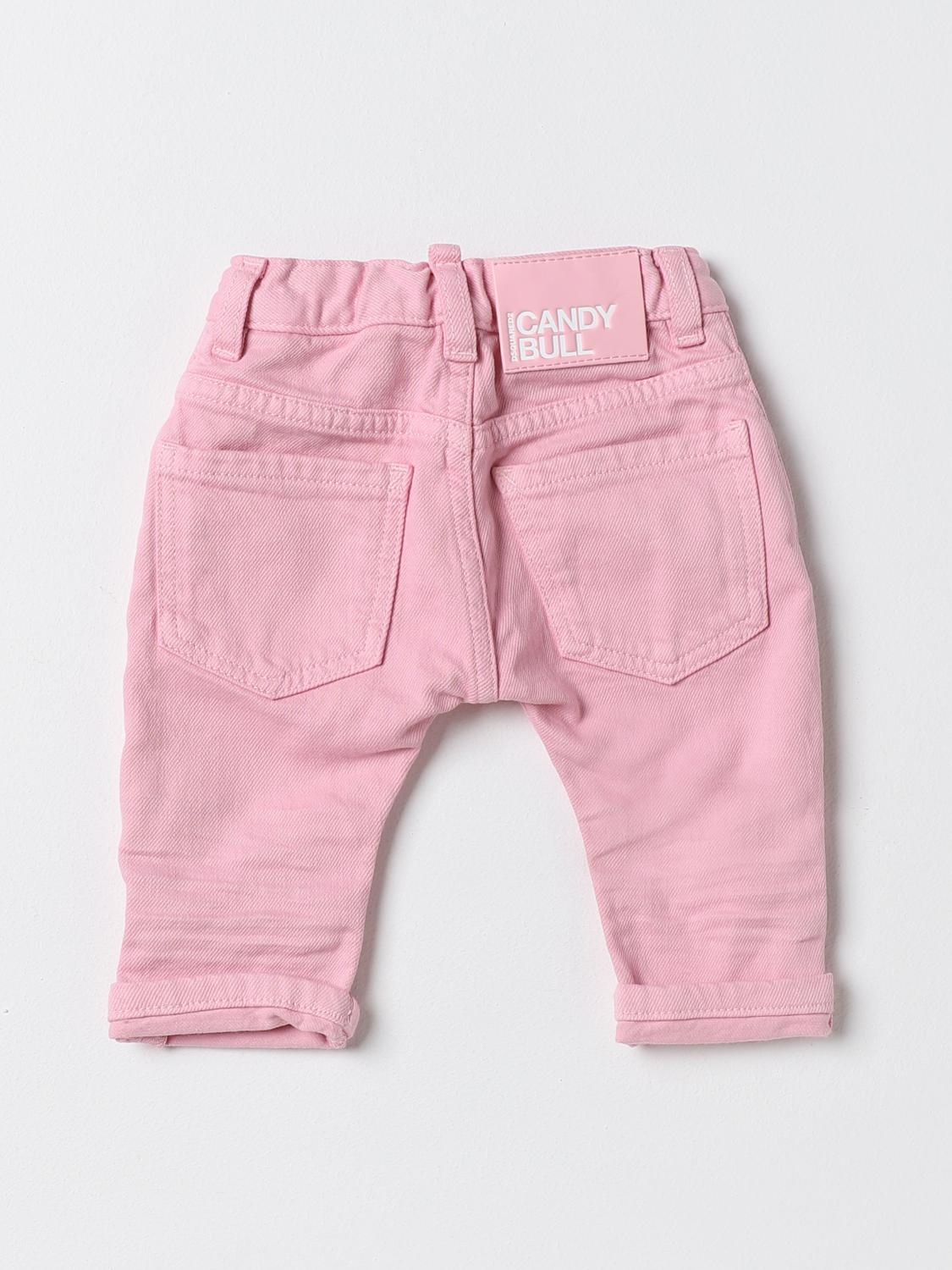 DSQUARED2 청바지: 팬츠 남아 Dsquared2 Junior, 핑크 - Img 2