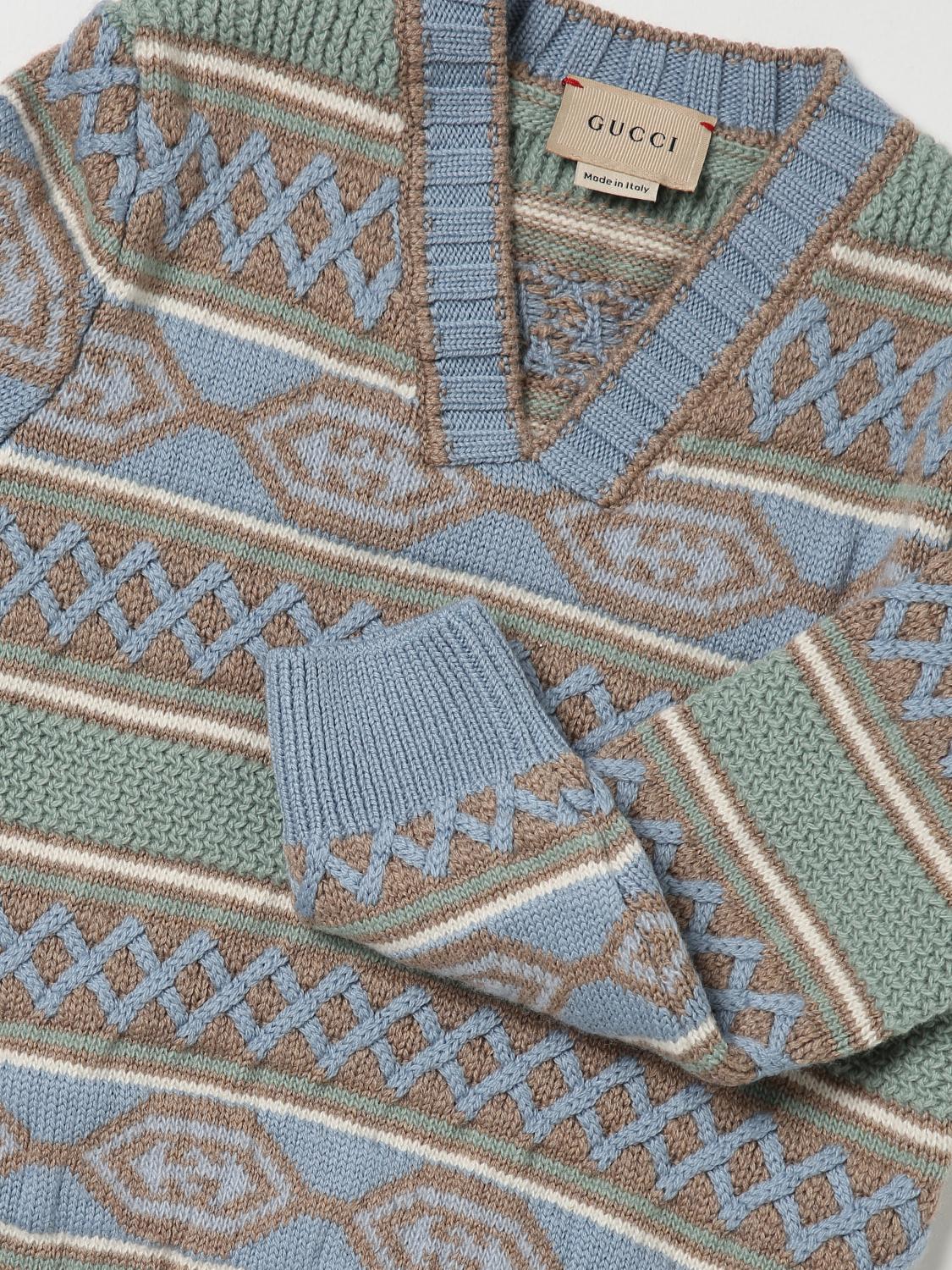 GUCCI JERSEY: Jersey niños Gucci, Azul Oscuro - Img 3