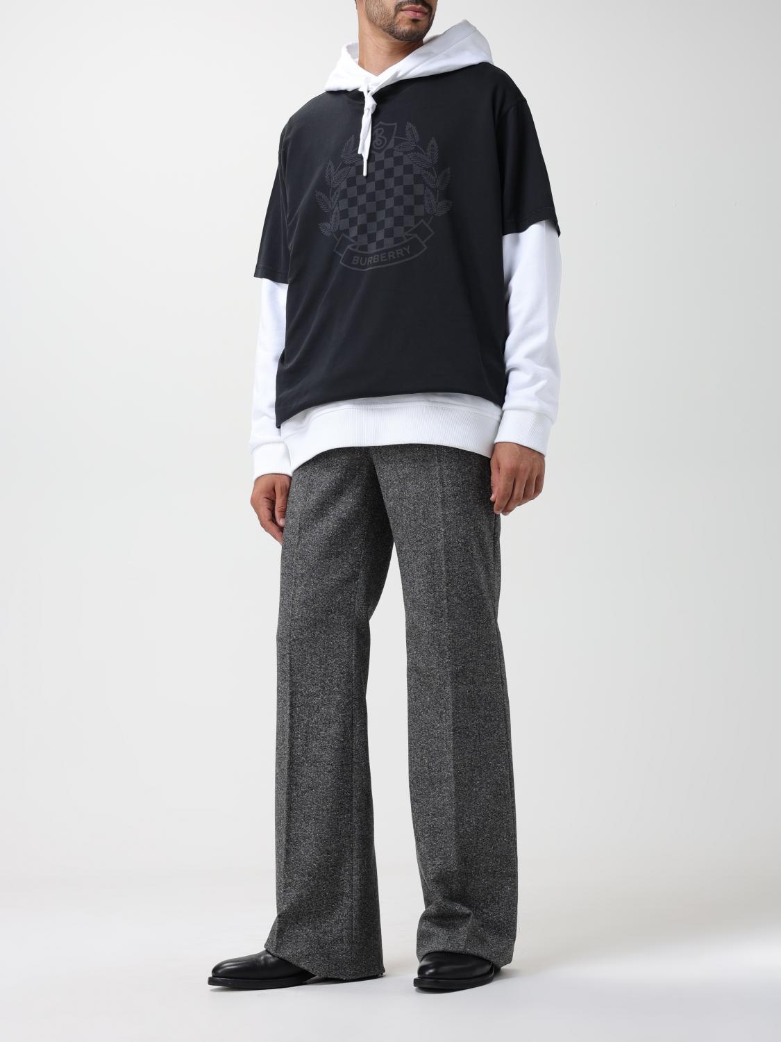 BURBERRY T-SHIRT: Burberry oversized t-shirt with maxi chessboard logo, Black - Img 2