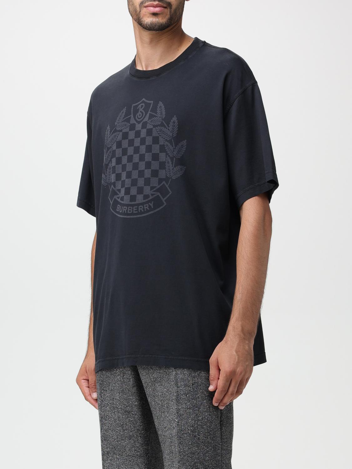 Burberry oversized t-shirt with maxi chessboard logo - Black