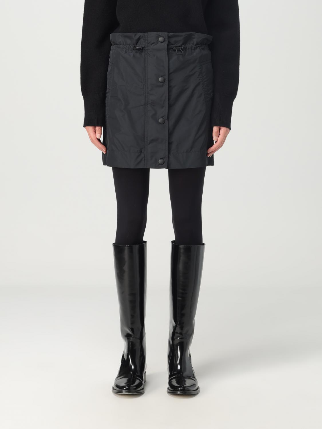 Burberry Gonna Plissettata In Twill Con Motivo Check 8117155