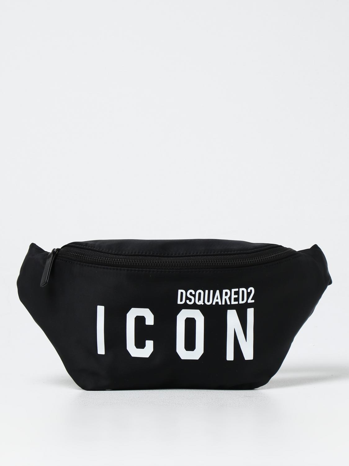 DSQUARED2 MARSUPIO: Marsupio Icon Dsquared2 in nylon, Nero - Img 1