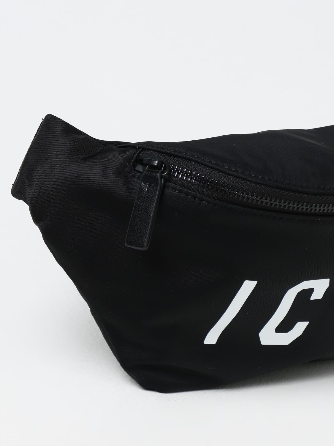 DSQUARED2 MARSUPIO: Marsupio Icon Dsquared2 in nylon, Nero - Img 3