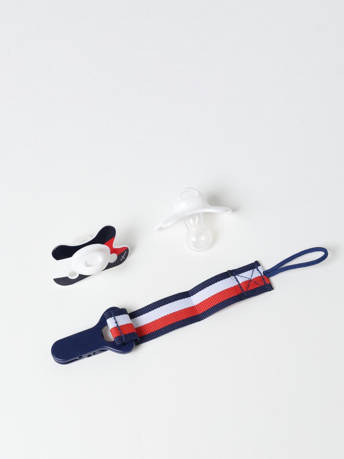 TOMMY HILFIGER CIUCCIO: Set 2 ciucci Tommy Hilfiger in pvc e silicone, Bianco - Img 3