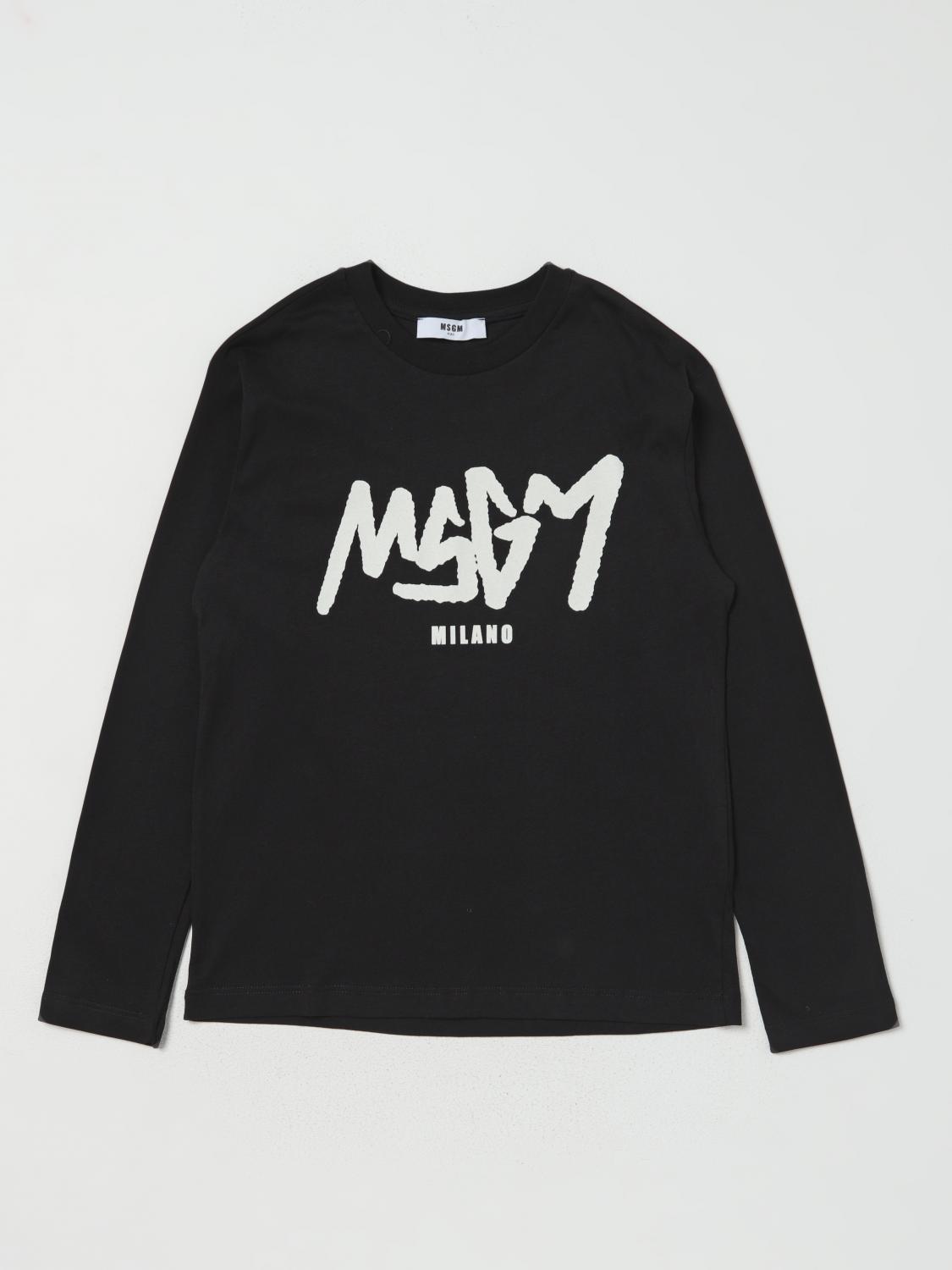 MSGM KIDS CAMISETA: Camiseta niños MSGM Kids, Negro - Img 1