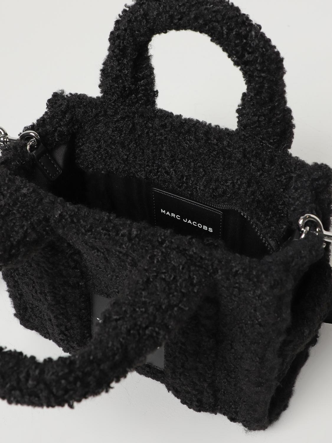 MARC JACOBS BORSA A MANO: Borsa The Tote Bag Marc Jacobs in pelliccia sintetica, Nero - Img 3