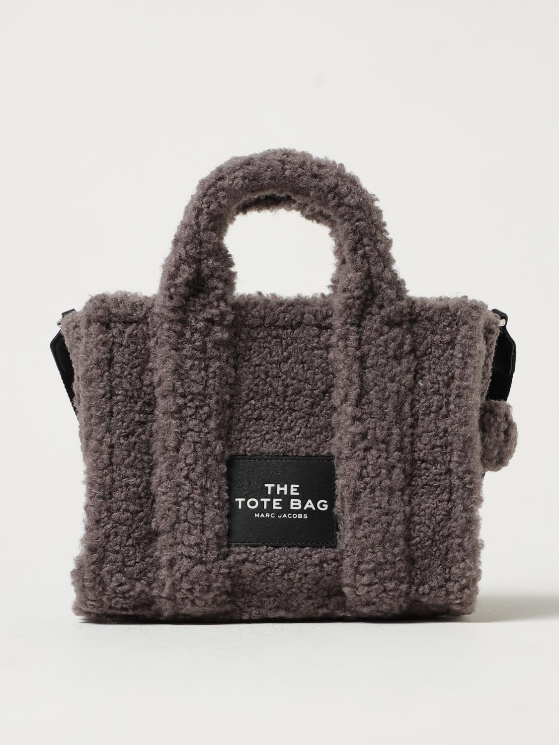 MARC JACOBS BORSA A MANO: Borsa The Tote Bag Marc Jacobs in pelliccia sintetica, Grigio - Img 1