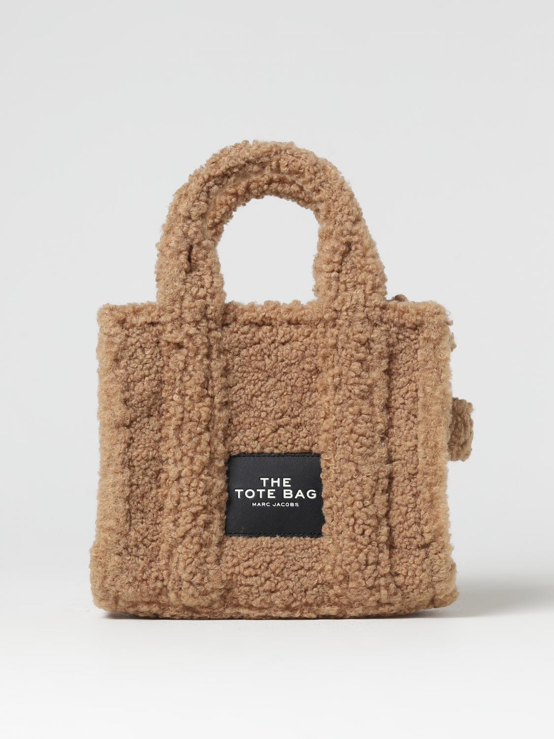 MARC JACOBS BORSA A MANO: Borsa The Tote Bag Marc Jacobs in pelliccia sintetica, Beige - Img 1