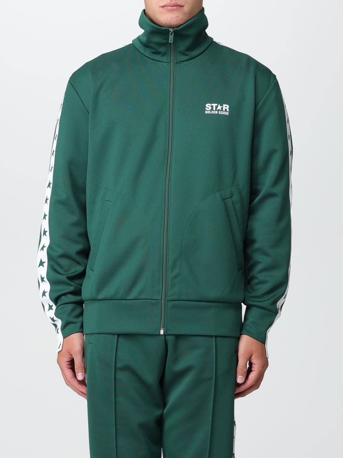 GOLDEN GOOSE: Pull homme Vert Sweatshirt Golden Goose