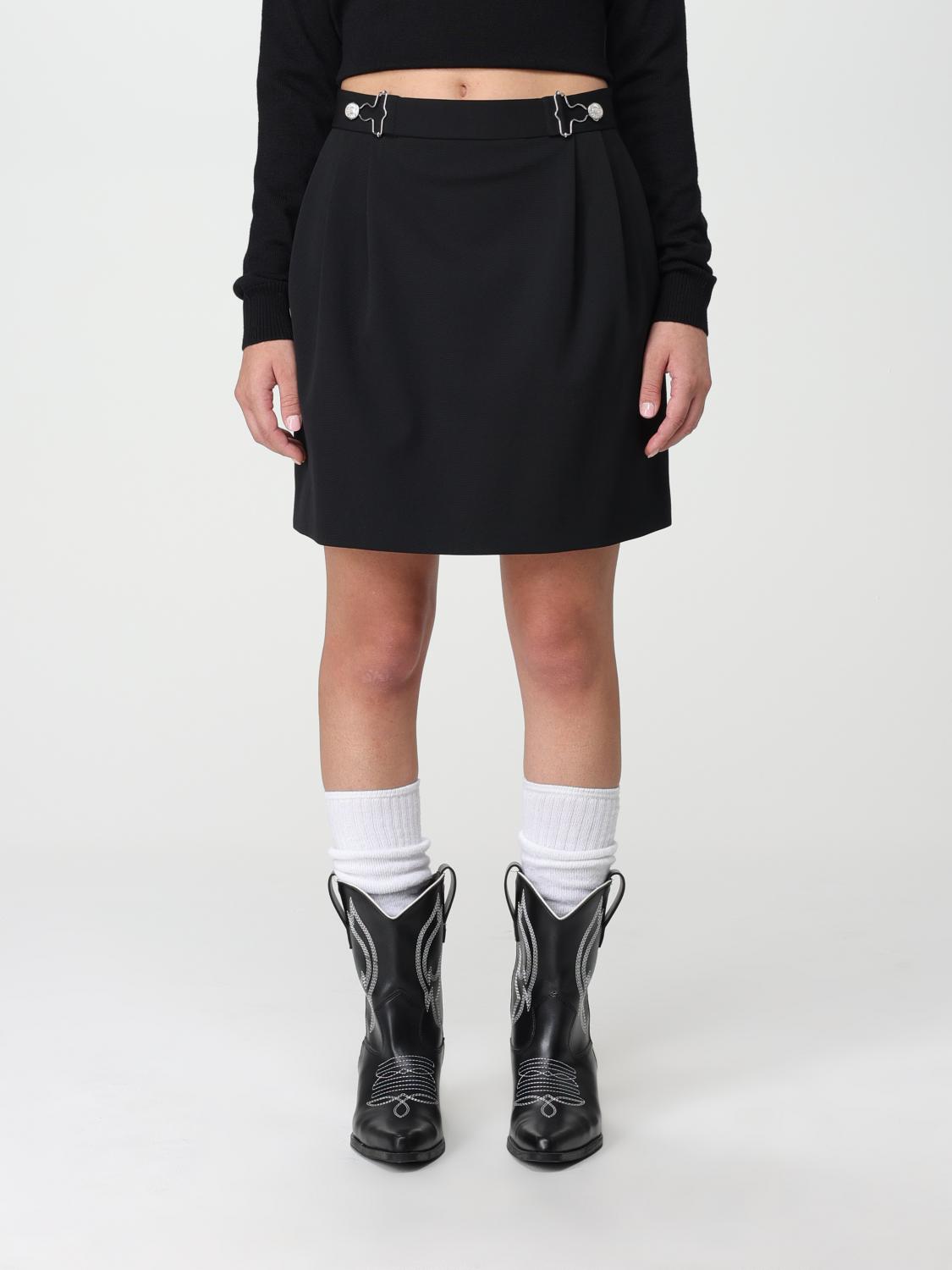 モコ MO&Co. Women's Front Zipper Elastic Waist Skirt