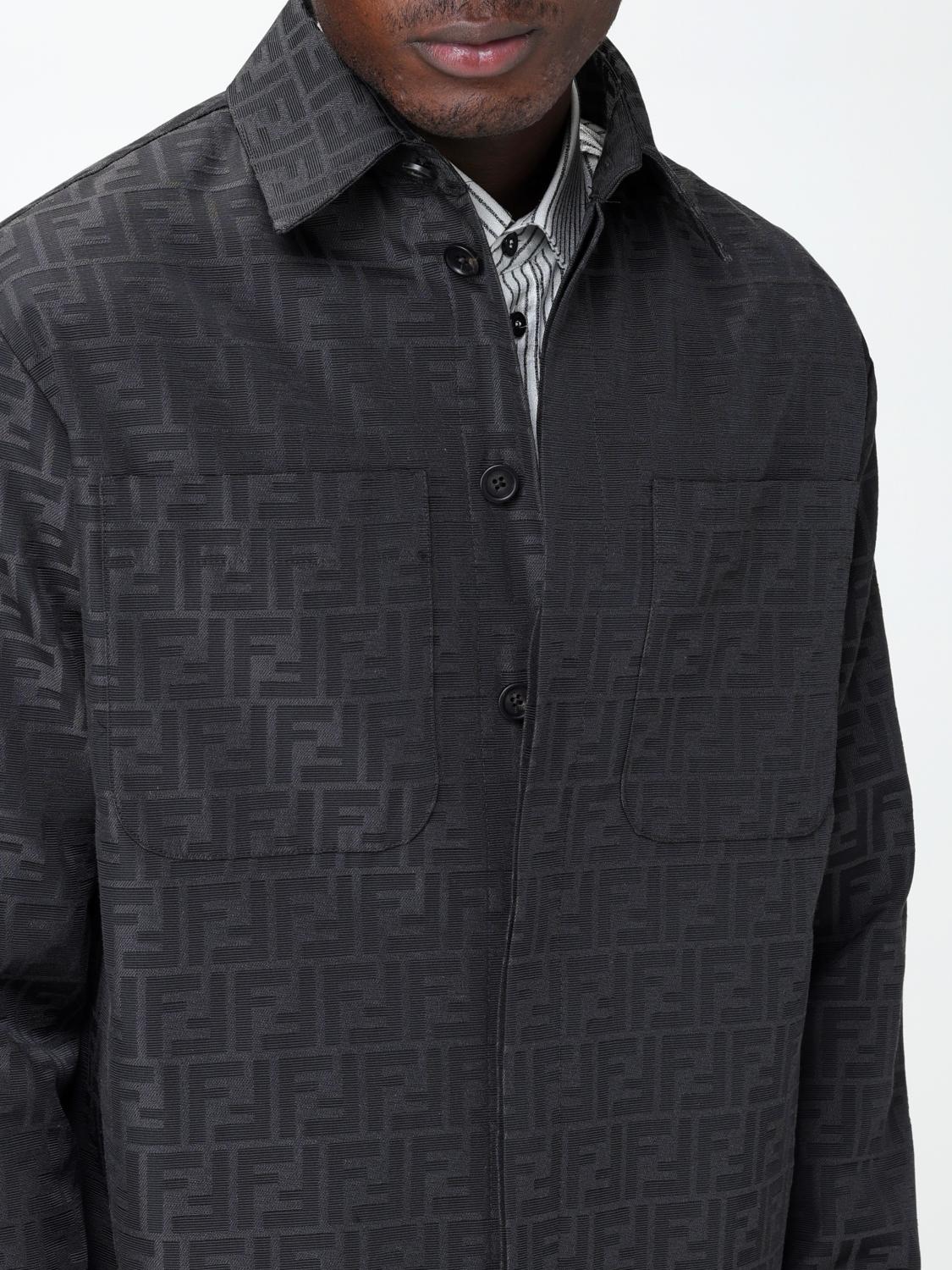 FENDI FFキャンバス Go-To ジャケット Fendi Go-To canvas jacket with all-over FF pattern - Black
