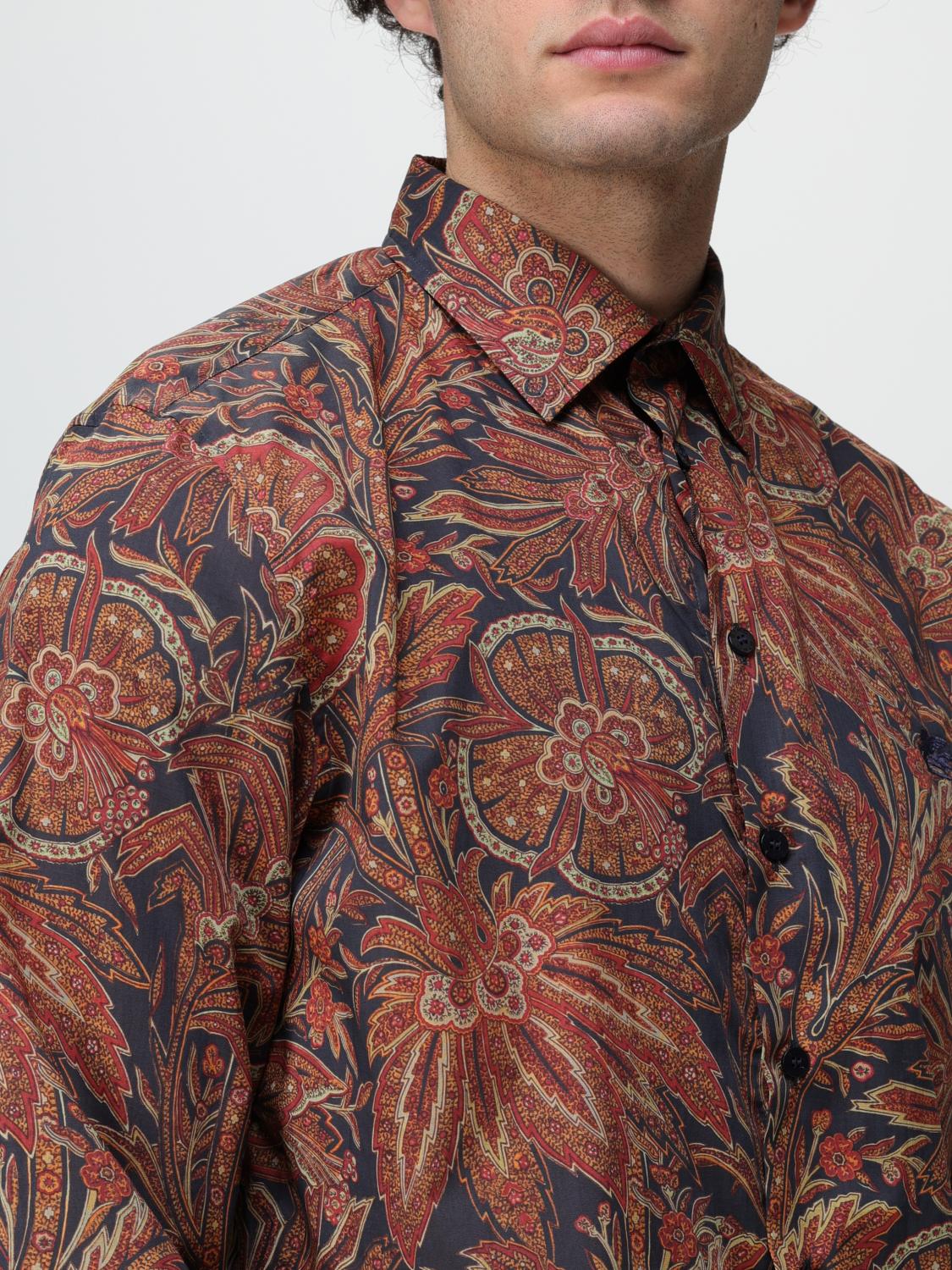 ETRO CAMISA: Camisa hombre Etro, Azul Oscuro - Img 5