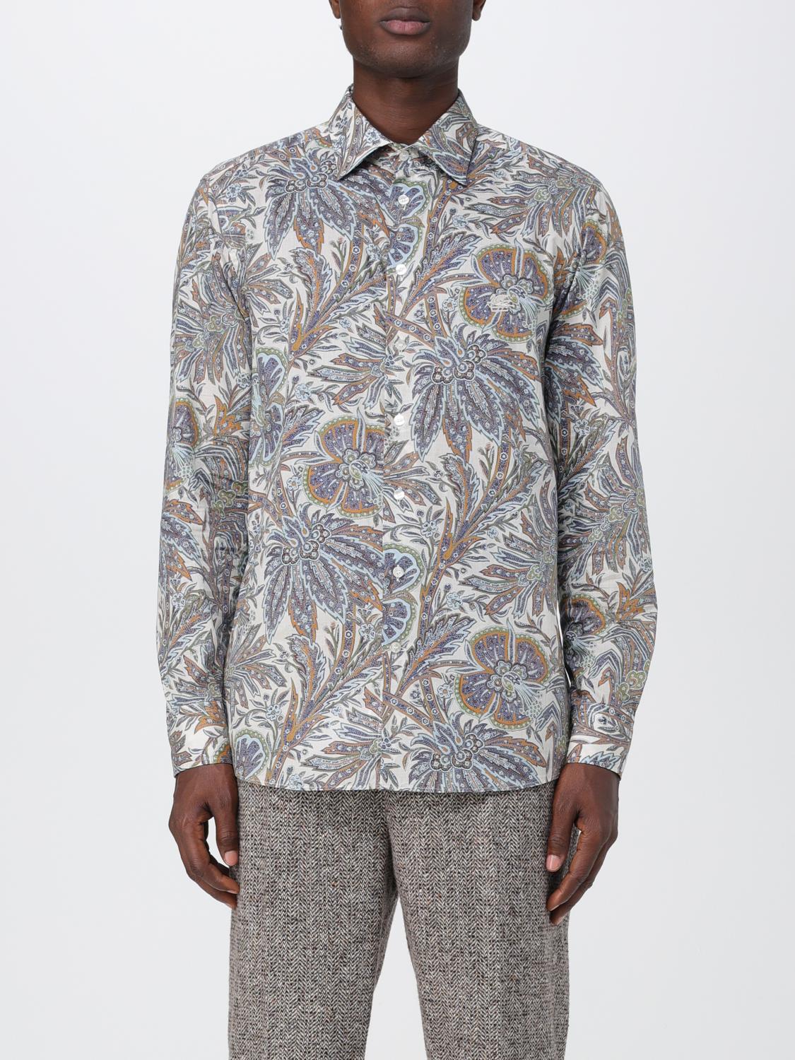 ETRO HEMD: Hemd herren Etro, Hellblau - Img 1