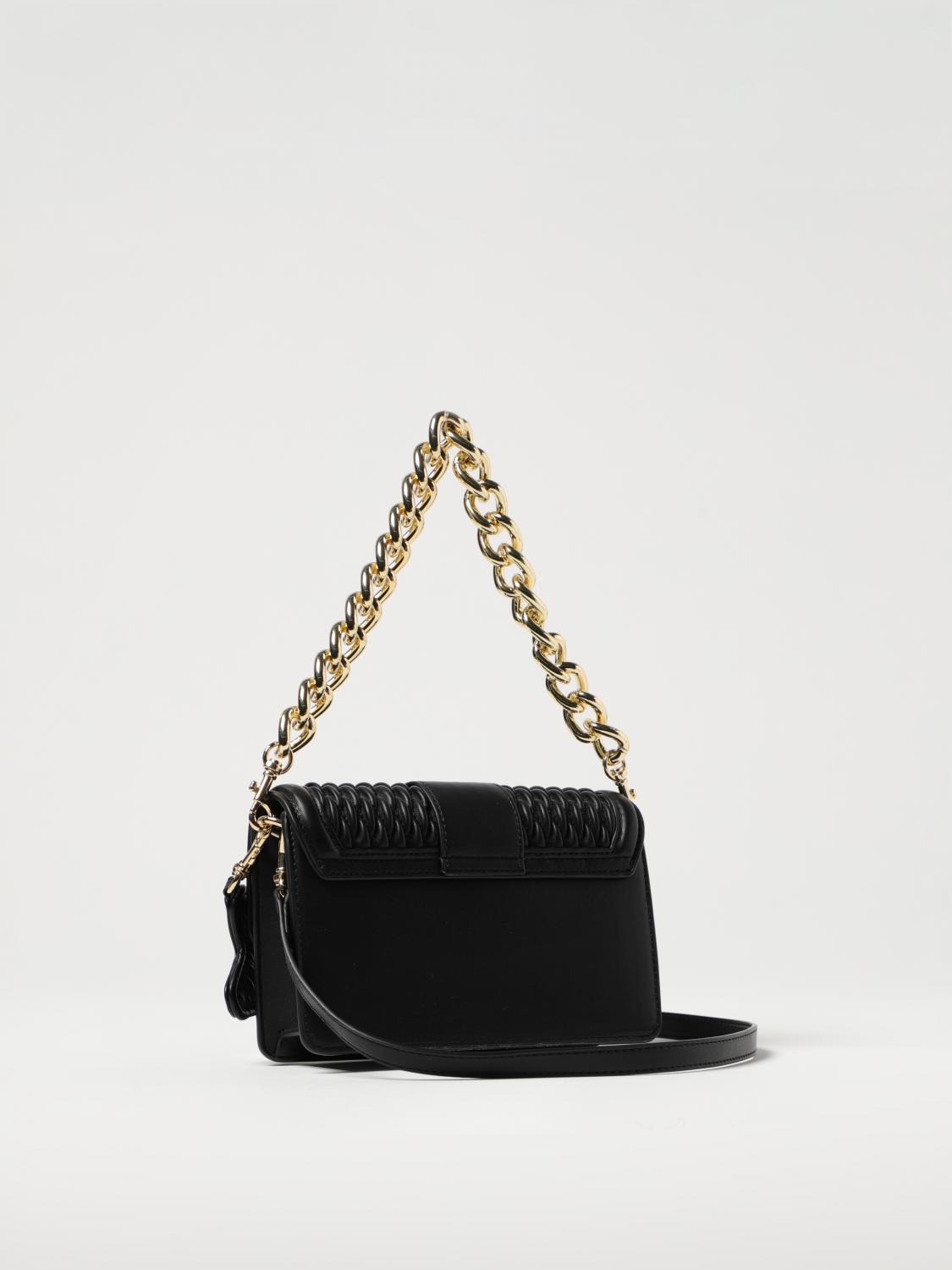 VERSACE JEANS COUTURE BORSA MINI: Borsa Versace Jeans Couture in pelle sintetica trapuntata, Nero - Img 2