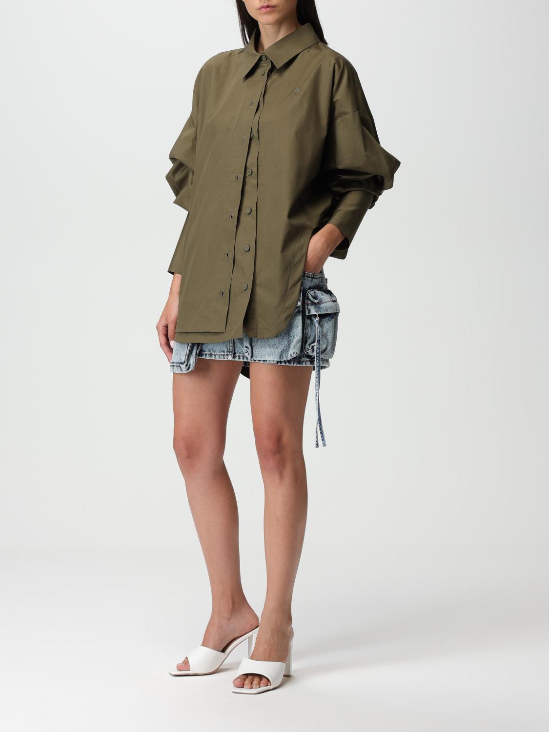 THE ATTICO CAMISA: Camisa mujer The Attico, Verde - Img 2
