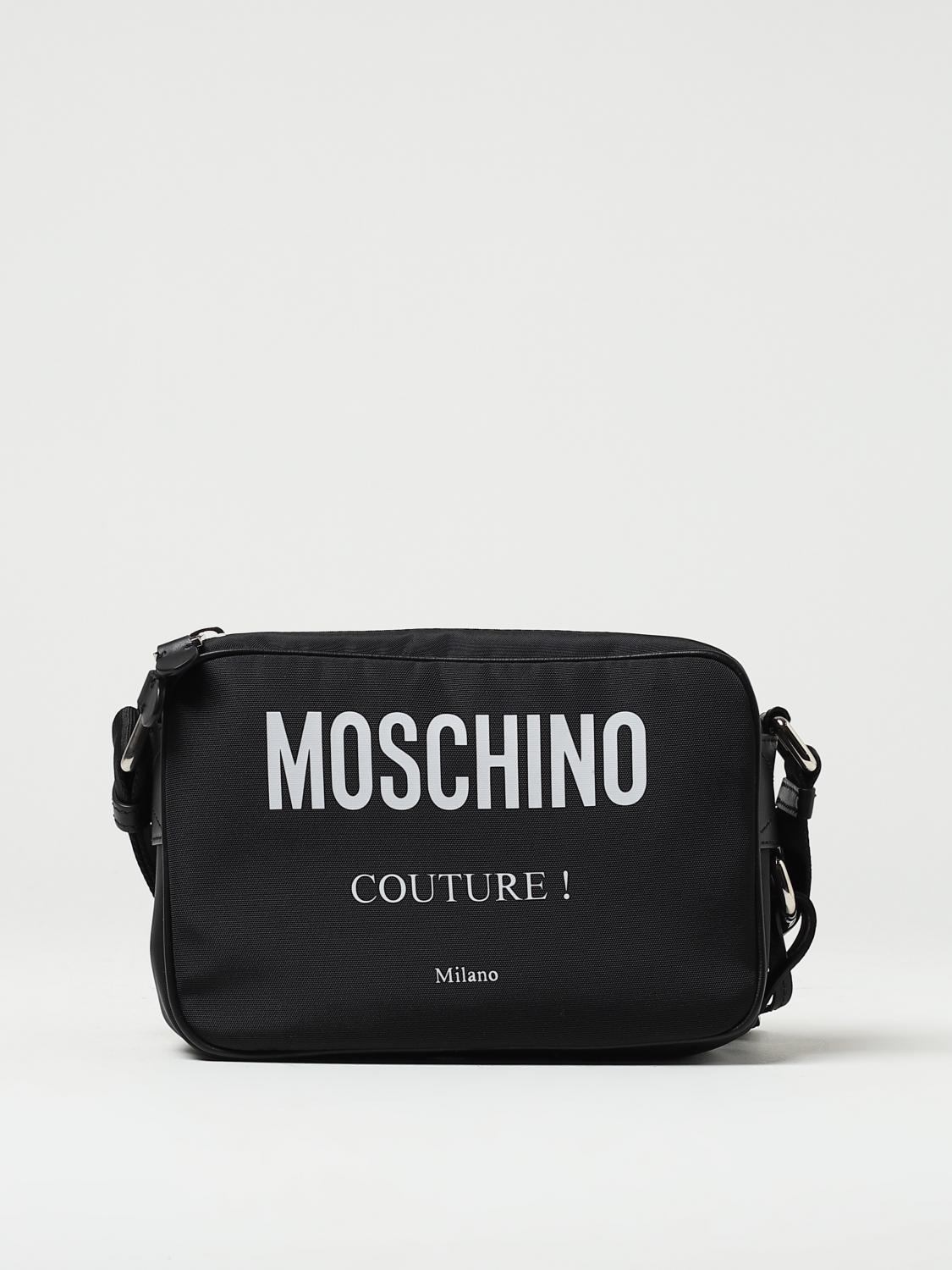 MOSCHINO COUTURE: Sac homme Noir Sacoche Moschino Couture