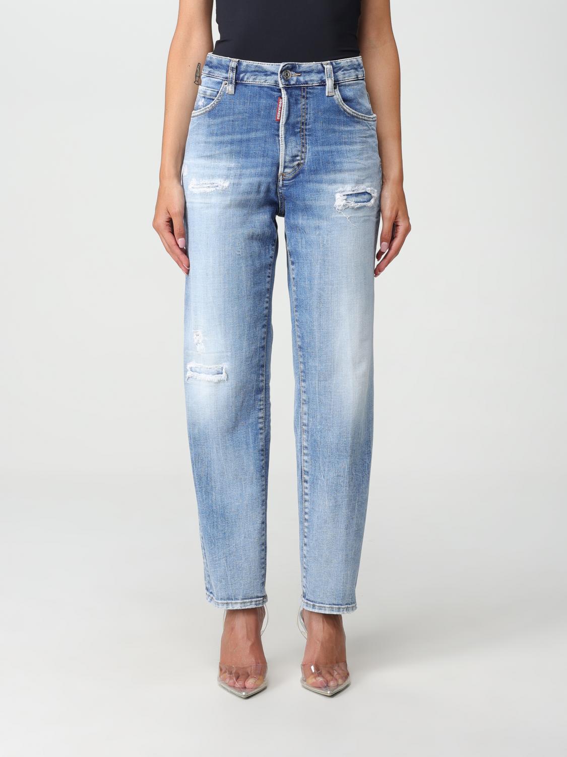 Dsquared2 Outlet: jeans in washed denim - Denim | Dsquared2