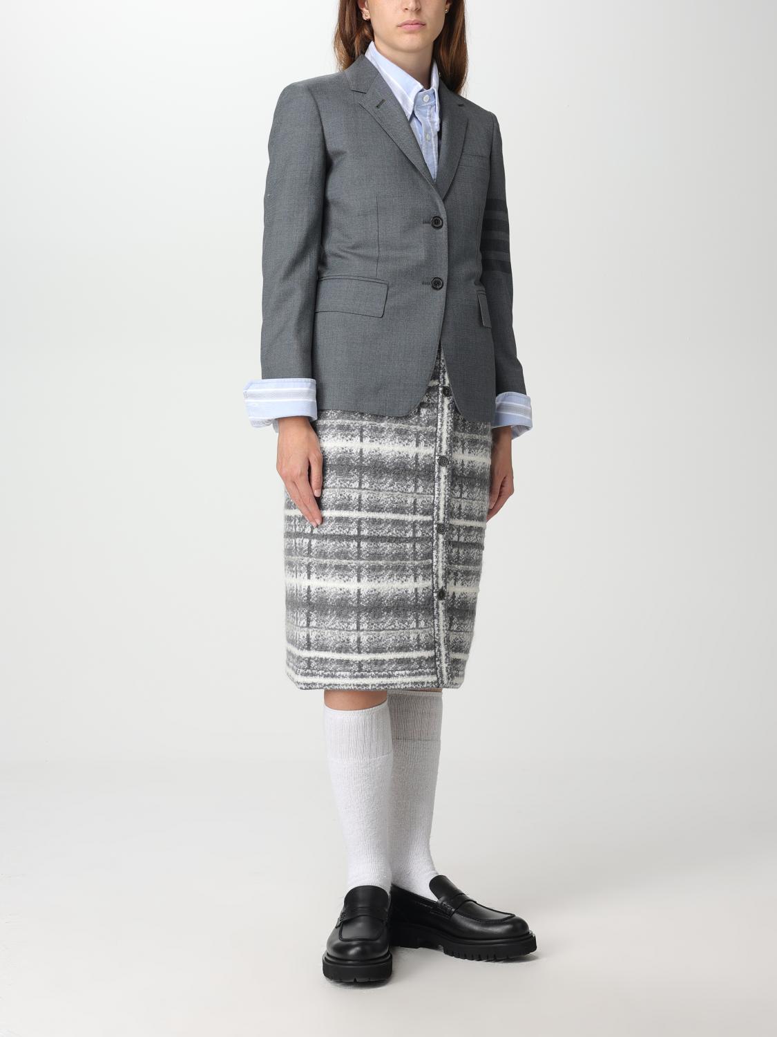 THOM BROWNE AMERICANA: Americana mujer Thom Browne, Gris - Img 2