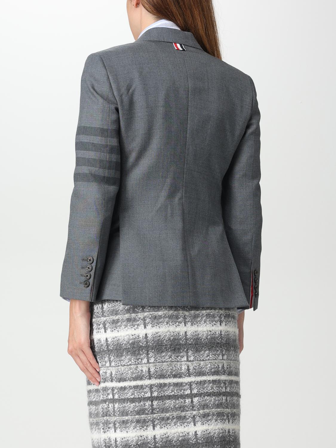 THOM BROWNE AMERICANA: Americana mujer Thom Browne, Gris - Img 3