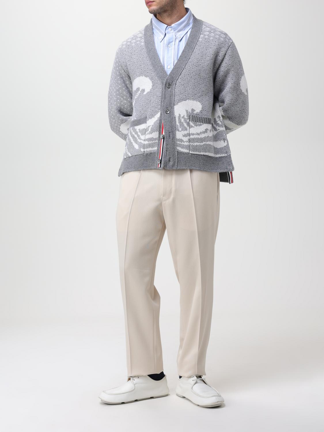 THOM BROWNE STRICKJACKE: Strickjacke herren Thom Browne, Grau - Img 2