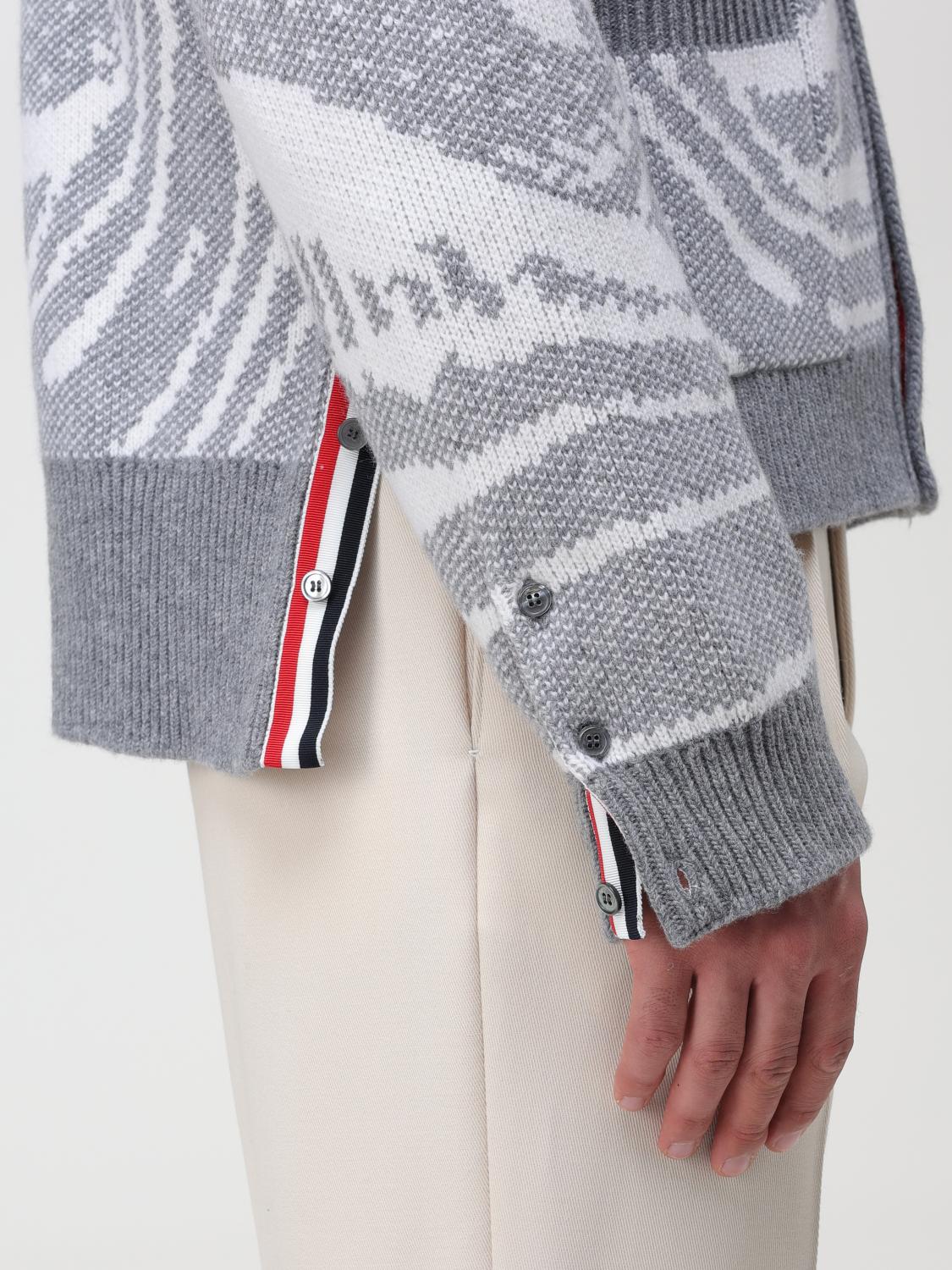 THOM BROWNE STRICKJACKE: Strickjacke herren Thom Browne, Grau - Img 5