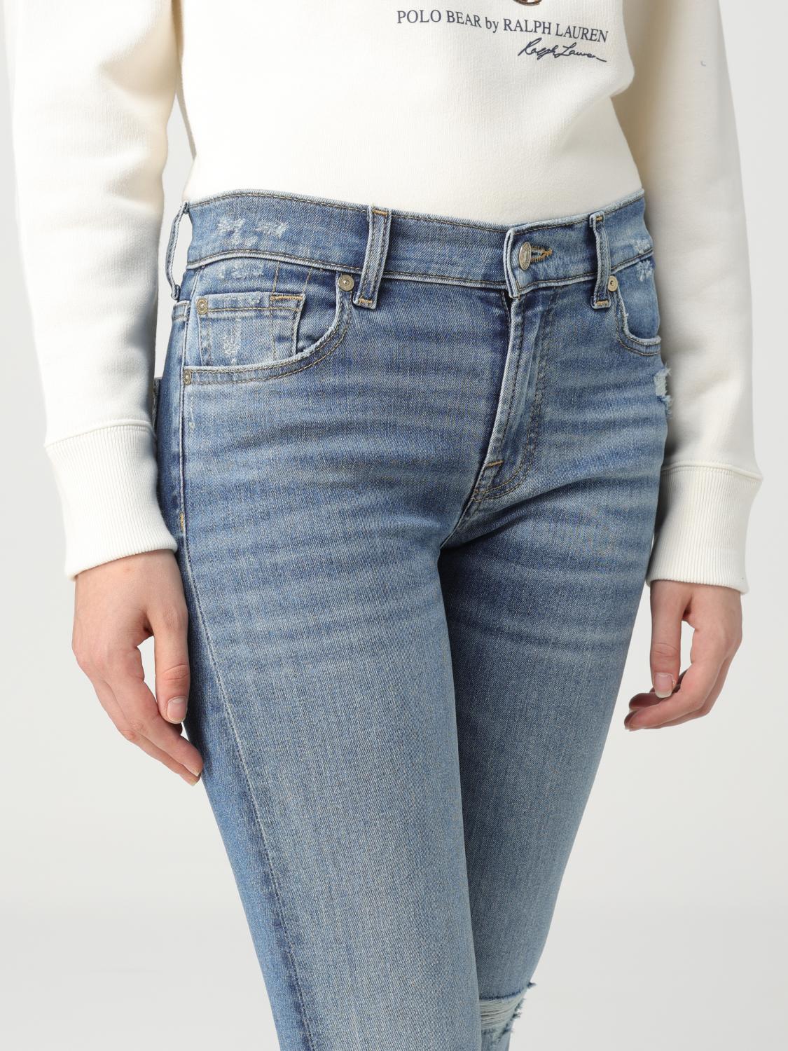 7 FOR ALL MANKIND VAQUEROS: Vaquero mujer 7 For All Mankind, Azul Oscuro - Img 3