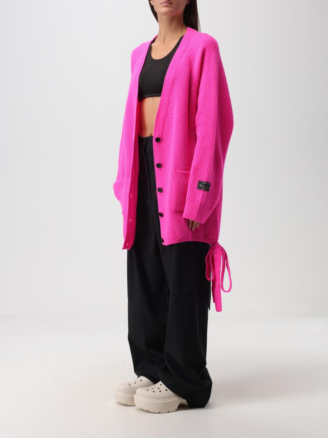 MSGM MAGLIA: Cardigan MSGM in lana e cashmere, Fuxia - Img 4