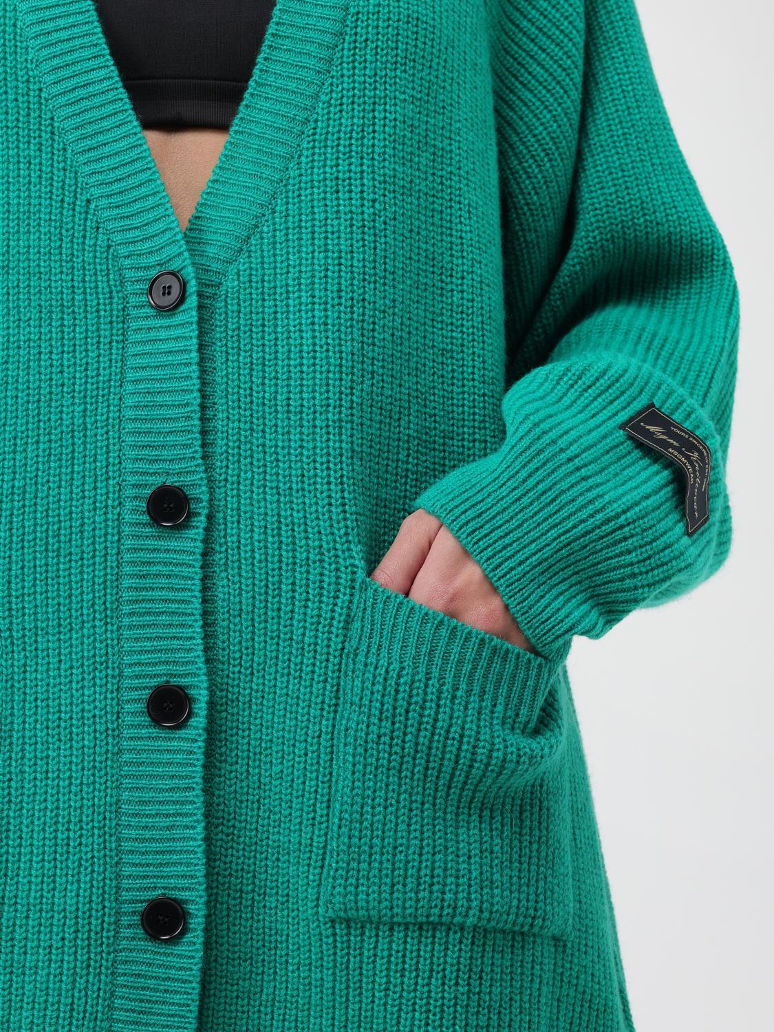 MSGM MAGLIA: Cardigan MSGM in lana e cashmere, Verde - Img 5