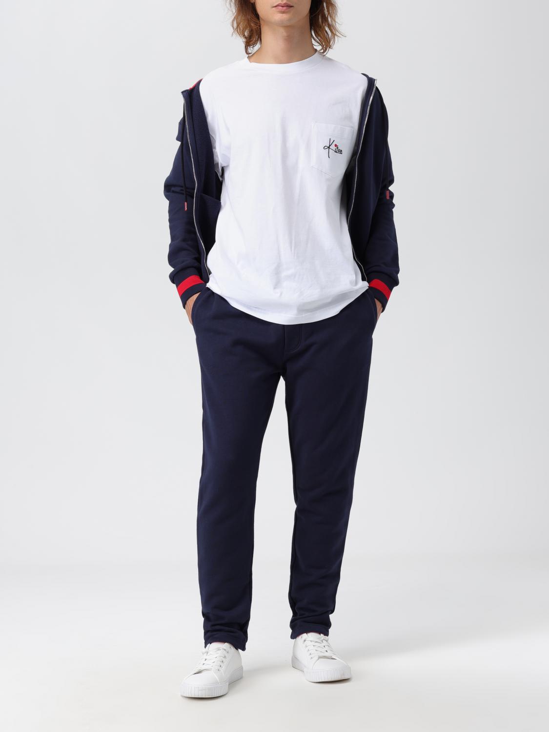 KITON T-SHIRT: T-shirt Kiton in cotone con ricamo, Bianco - Img 2