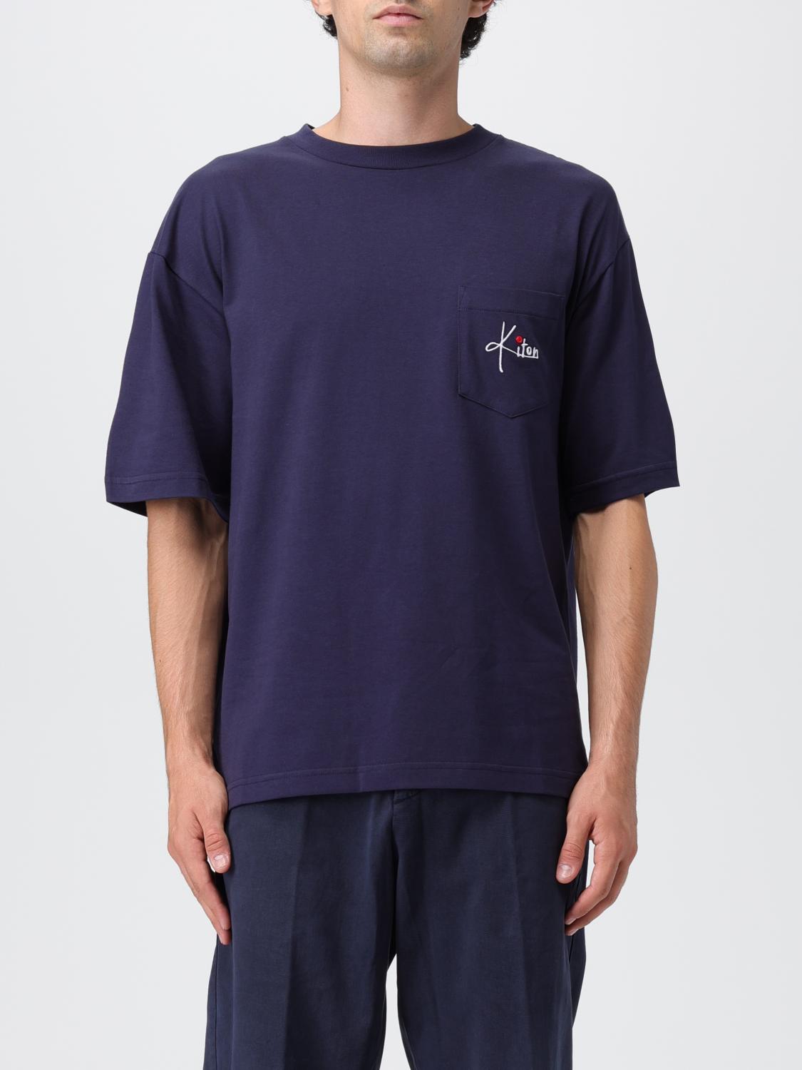 KITON CAMISETA: Camiseta hombre Kiton, Azul Oscuro - Img 1