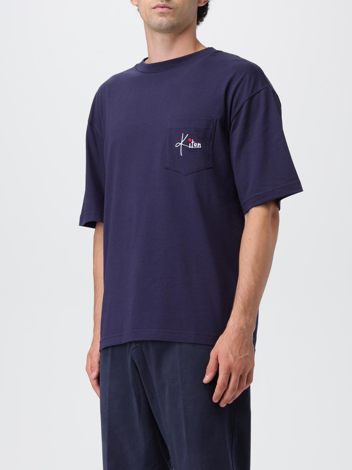 KITON CAMISETA: Camiseta hombre Kiton, Azul Oscuro - Img 4