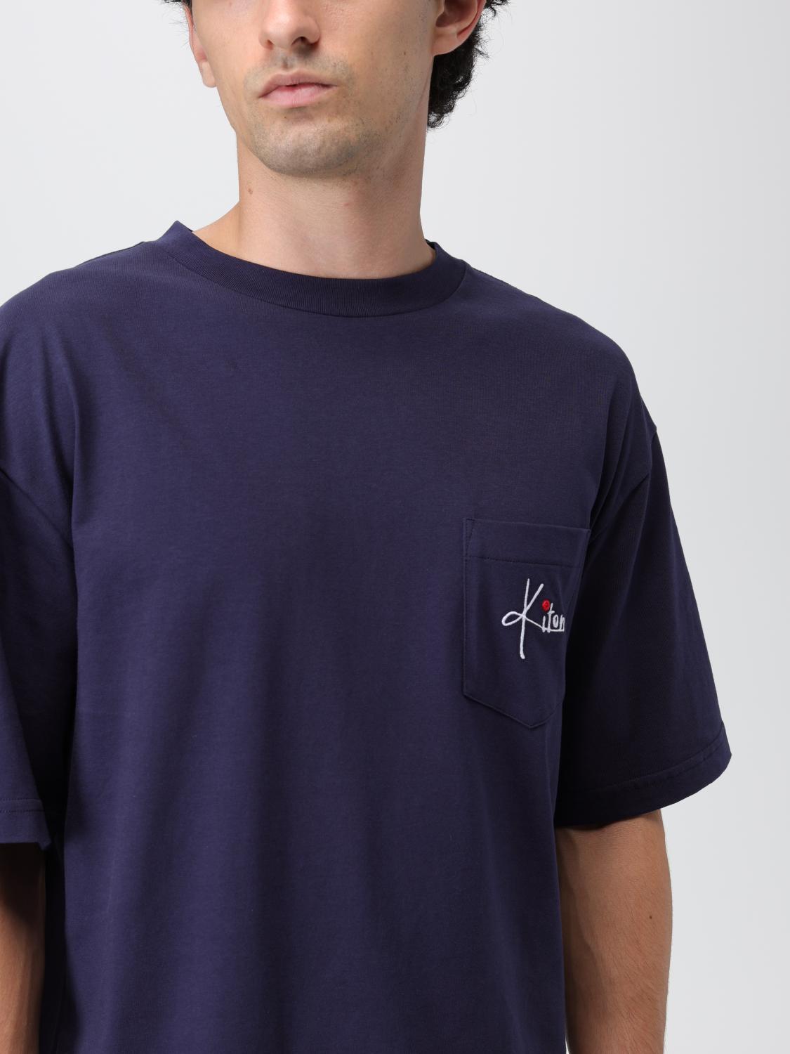 KITON CAMISETA: Camiseta hombre Kiton, Azul Oscuro - Img 5