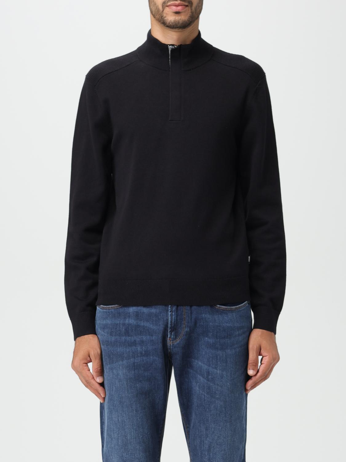 BOSS PULLOVER: Pullover herren Boss, Schwarz - Img 1