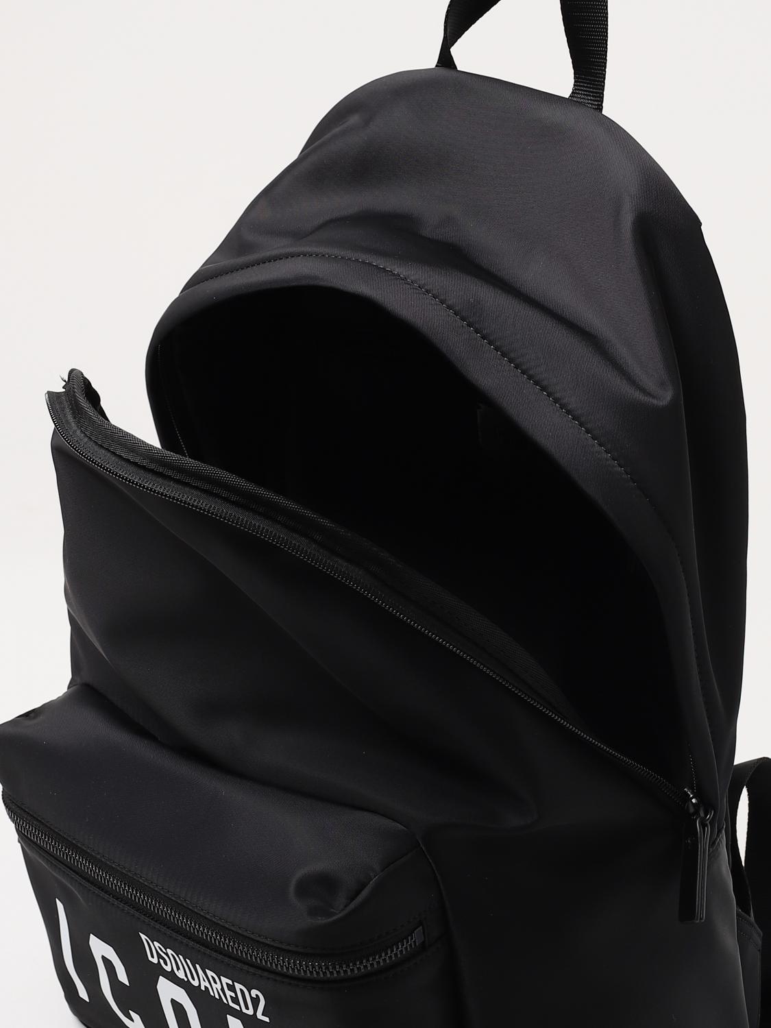 Dsquared2 Be Icon backpack in nylon - Black  display picture 2
