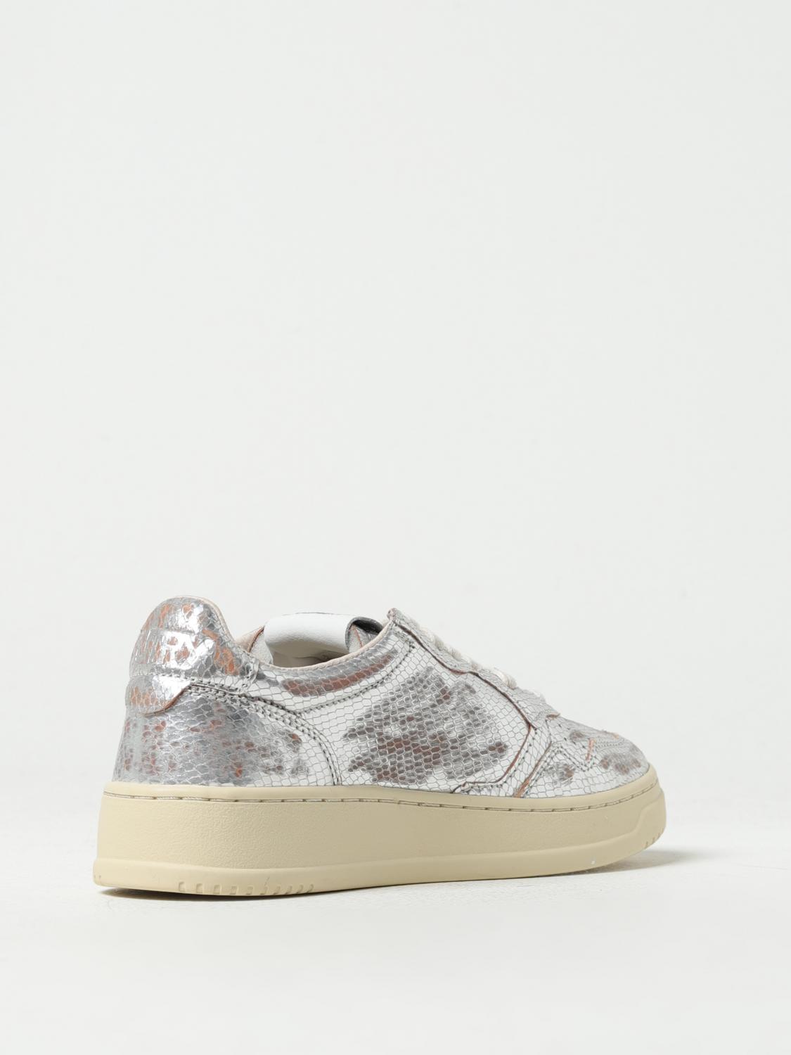 AUTRY SNEAKERS: Autry Medalist sneakers in laminated leather, Silver - Img 3