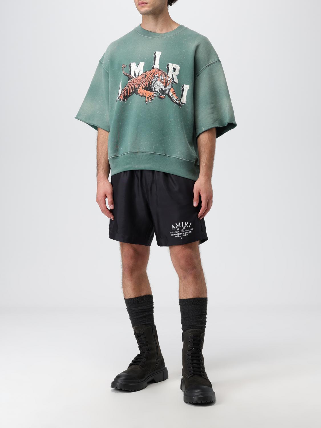 完売必至【アミリ】AMIRI トラックTシャツ グリーン ロゴ 人気★ AMIRI:Tシャツ メンズ - グリーン | GIGLIO.COMオンラインの