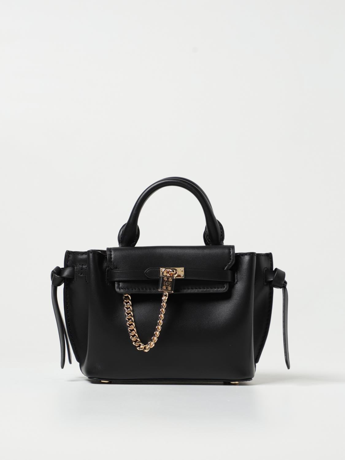 Michael Michael Kors Outlet Hamilton Legacy leather bag Black Michael Michael Kors mini bag 32S3G9HC0L online at GIGLIO.COM